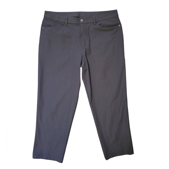 Lululemon Men's ABC Relaxed-Fit 5 Pocket Pants # M5AXTS Gray Waist 36 X 26 Long - Picture 4 of 14